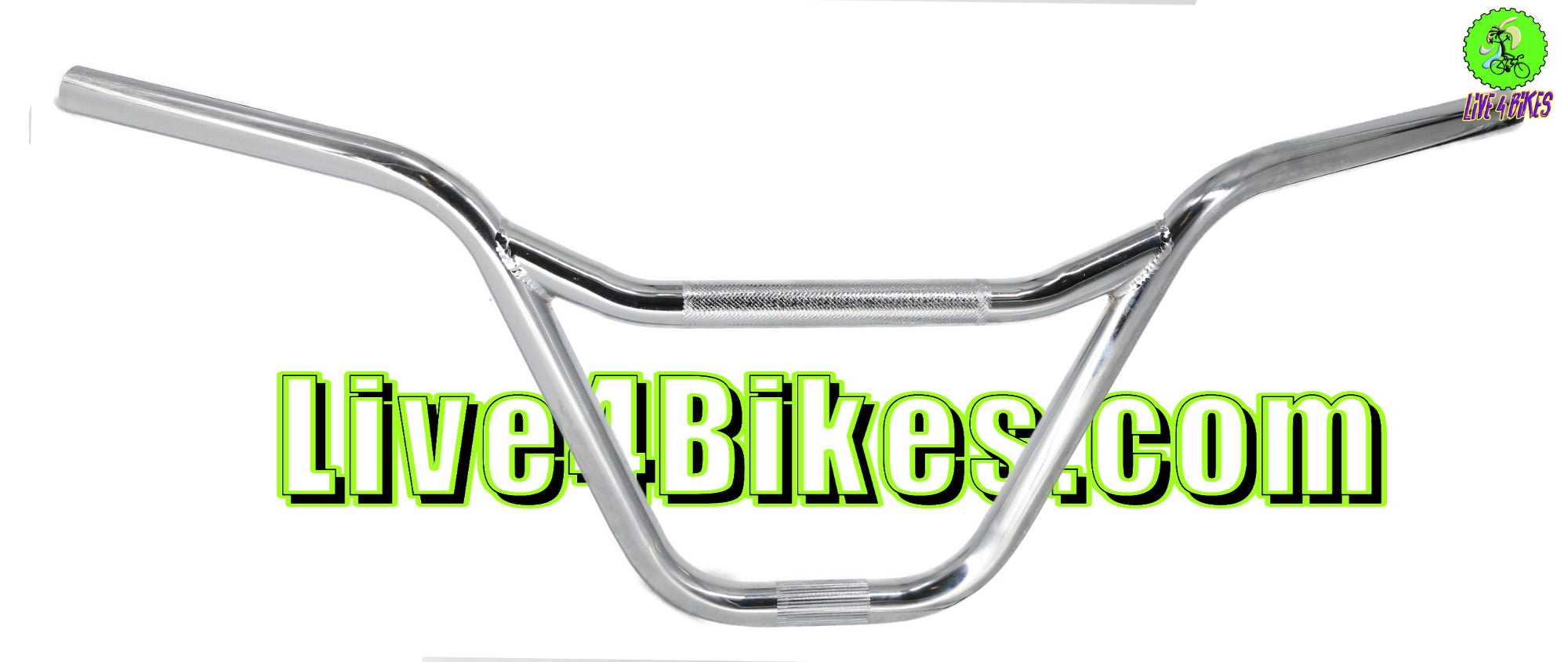 9in BMX Steel Handlebar Chrome  - Live4Bikes