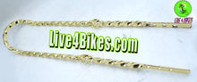 Load image into Gallery viewer, Twisted Square Cage Low Back 24 Sissy Bar Gold.