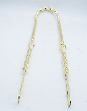 Load image into Gallery viewer, Twisted Square Cage Low Back 24 Sissy Bar Gold.