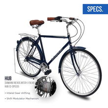 Load image into Gallery viewer, Micargi Roasca 700C 53cm Hybrid City Bikes 7 Speed
