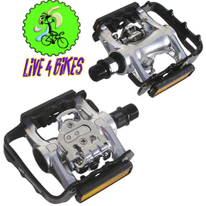 SPD double sided Pedals 9/16 SPD/Regular Alloy - Live 4 bikes