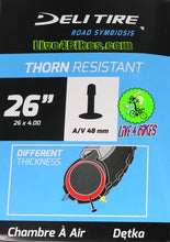 Load image into Gallery viewer, 26x4.00 HD Thorn Proof Resistant For Fat Tire Ebike Replacement Inner Tube - Live 4 bikes