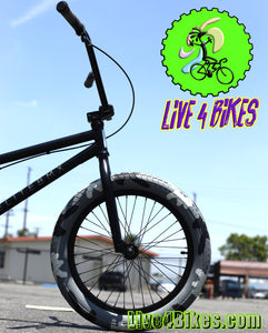 Elite BMX Destro Black Combat Freestyle Bicycle 20" -Live4Bikes