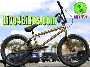 Elite BMX Destro Gold Freestyle Bicycle bike 20" -Live4Bikes