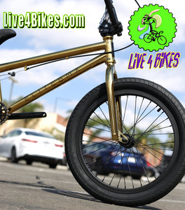 Elite BMX Destro Gold Freestyle Bicycle bike 20" -Live4Bikes