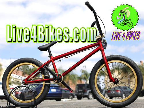 Elite BMX Destro Red-Gold Freestyle Bicycle 20