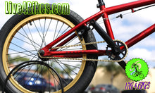 Load image into Gallery viewer, Elite BMX Destro Red-Gold Freestyle Bicycle 20&quot; -Live4Bikes