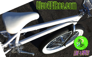 Elite Bmx Destro 20 in Freestyle White Chrome Bike ( Trick, Skate park Bikes ) -Live4Bikes