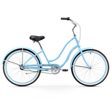 Load image into Gallery viewer, Firmstrong Siren 26" 3-Speed Women's Beach Cruiser Bike - Blue