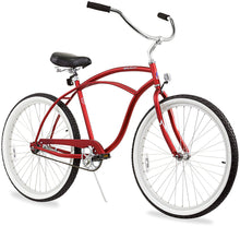 Load image into Gallery viewer, Firmstrong Urban Man 26" Men's Beach Cruiser Bike - Matte Red
