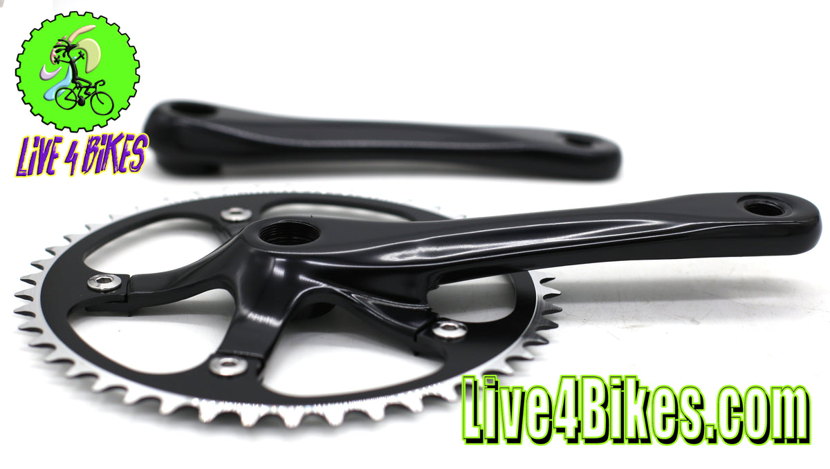 Fixie Crank Alloy CNC 46t | SIngle speed – LIVE 4 BIKES