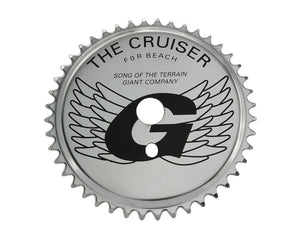 The Cruiser 46T 1/2 x 1/8 Chrome  Chainring - live4bikes