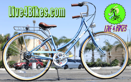 Golden Cycles Civic 7spd City Bike Step Through Frame   -Live4Bikes