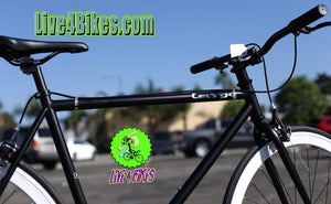 Black Fixie Single Speed City bike bicycle - Live 4 Bikes
