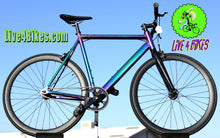 Load image into Gallery viewer, Golden Cycles Uptown Track Bike Fixed Gear Single Speed Bicycle Neo Chrome -Live4Bikes