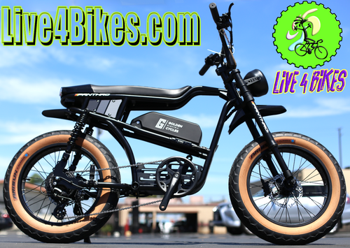 Golden Cycle Panthro motor Style Ebike | 750w Moped Style Electric