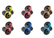 Load image into Gallery viewer, 2 piece bar end plugs caps lizard skins - Multi colors