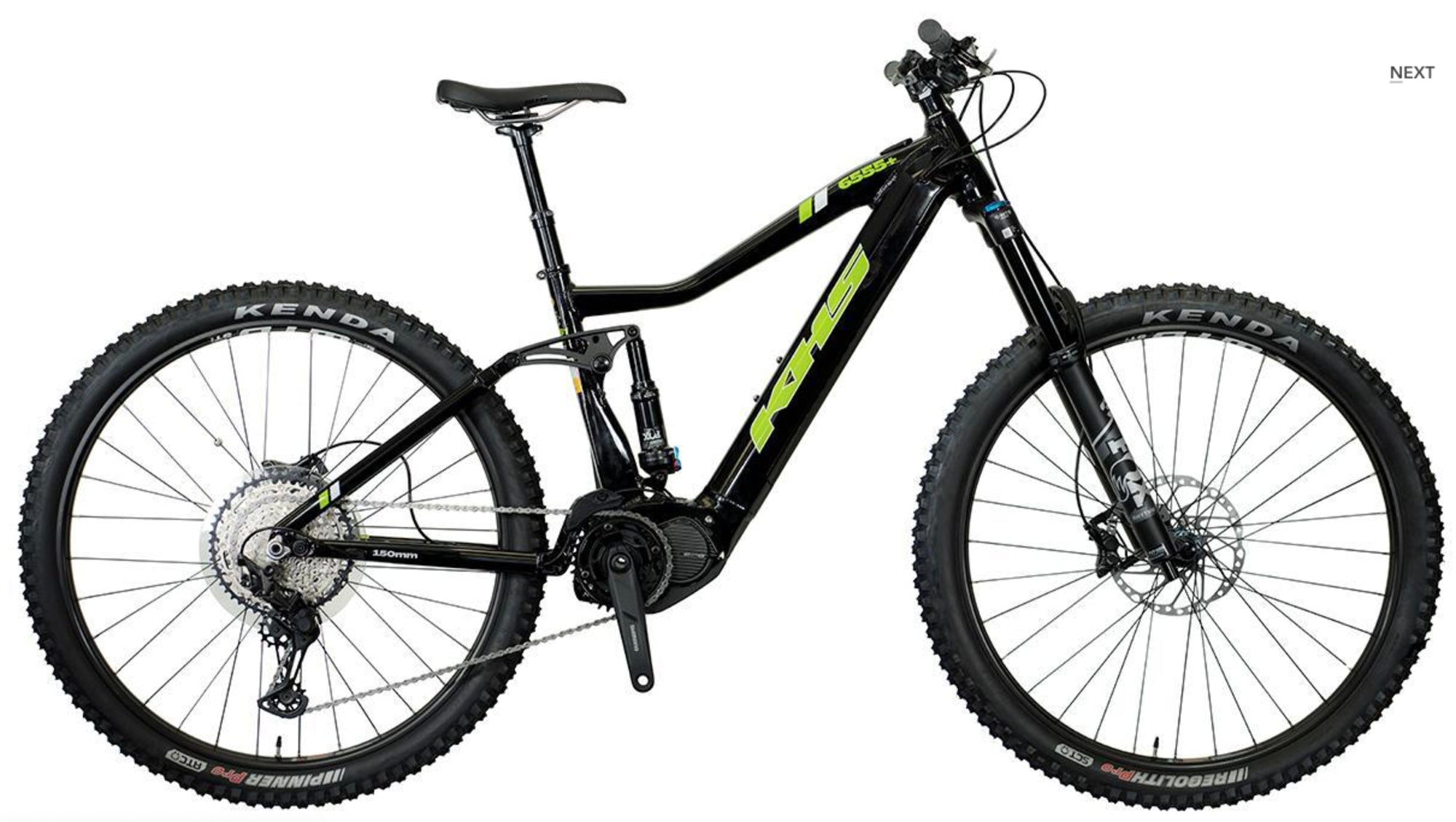 KHS 6555+E XL Blk 6555+E Full Suspension Mountain Electric