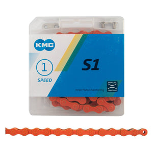 KMC S1 Single Speed 1/2 x 1/8 Multiple Colors Bicycle Chain - Live4Bikes