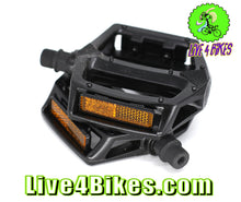 Load image into Gallery viewer, Large Platform 9/16 Replacement Pedals Aluminum  Black - Live 4 Bikes