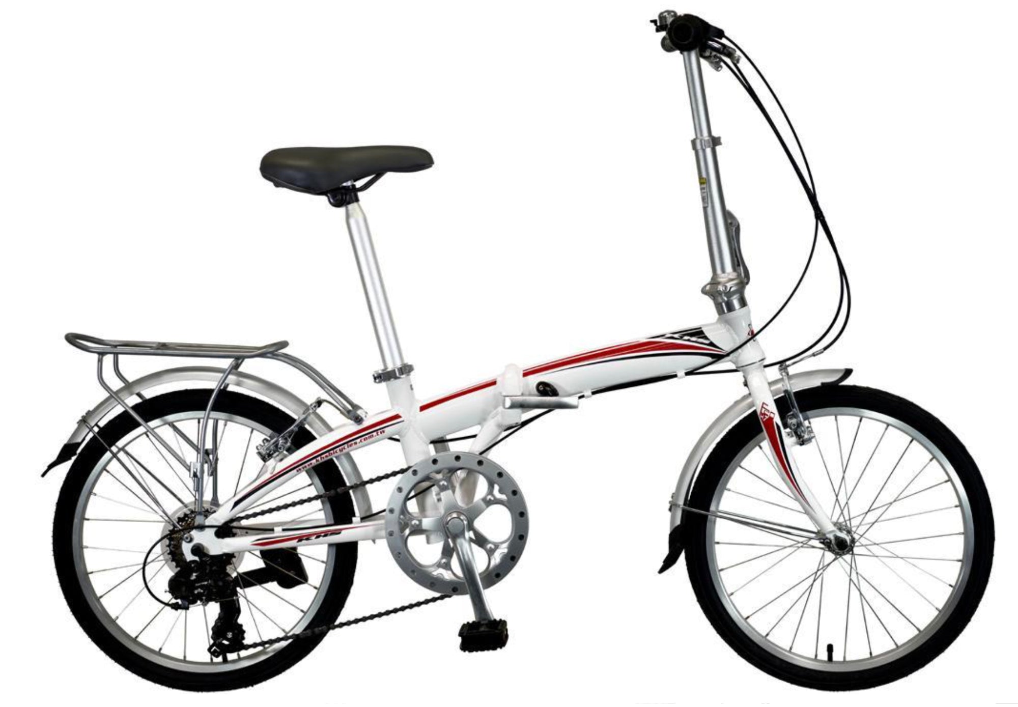 Folding BIke | KHS Latte | White  F20-H7 | 7 speed