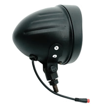 Load image into Gallery viewer, Micargi Headlight Chrome Vintage LED Bike 12V-48V