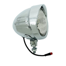 Load image into Gallery viewer, Micargi Headlight Chrome Vintage LED Bike 12V-48V