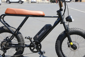 MacFox X1 ebike  Black Brown | Moped Motor Style Ebike