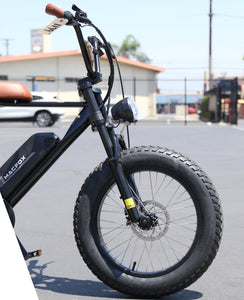 MacFox X1 ebike  Black Brown | Moped Motor Style Ebike