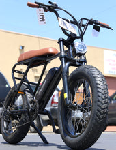 Load image into Gallery viewer, MacFox X1 ebike  Black Brown | Moped Motor Style Ebike