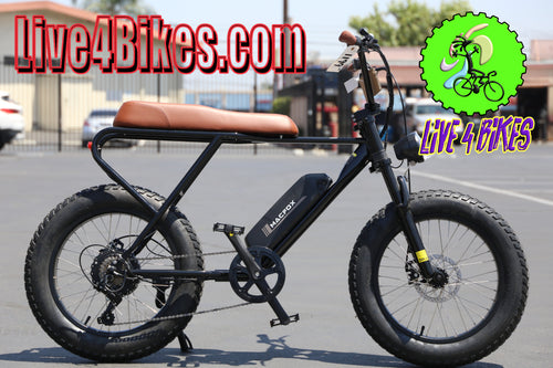 MacFox X1 ebike  Black Brown | Moped Motor Style Ebike