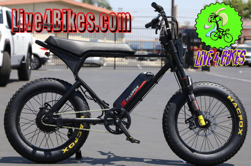 MacFox X1 ebike  Black  | Moped Motor Style Ebike