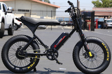 Load image into Gallery viewer, MacFox X1 ebike  Black  | Moped Motor Style Ebike