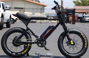 MacFox X1 ebike  Black  | Moped Motor Style Ebike