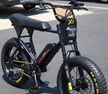 Load image into Gallery viewer, MacFox X1 ebike  Black  | Moped Motor Style Ebike