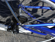 Load image into Gallery viewer, Micargi Rover 24in -  7 Speed Beach Cruiser W/ Fenders Blue   -Live4Bikes