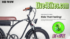 Oh Wow ! Voltaic 750 Electric Bike MotorBike 20in 40 Miles range- Live 4 Bikes