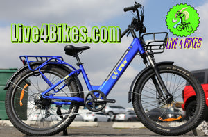 Oh Wow Fuse Electric Ebike 500w 48v Fat Tire 27.5x3 Step Through - Live 4 Bikes