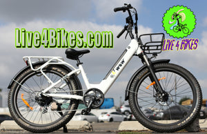 Oh Wow Fuse Electric Ebike 500w 48v Fat Tire 27.5x3 Step Through - Live 4 Bikes