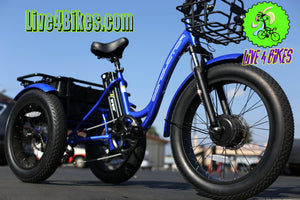 Oh Wow Conductor Electric Trike Tricycle three wheeler Ebike 750w 48v - Live 4 Bikes