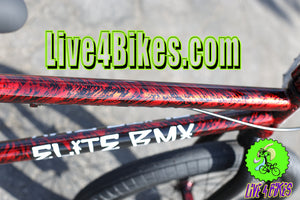 Elite BMX Destro Red Carnage Freestyle Bicycle Skate Park BIke  20" -Live4Bikes