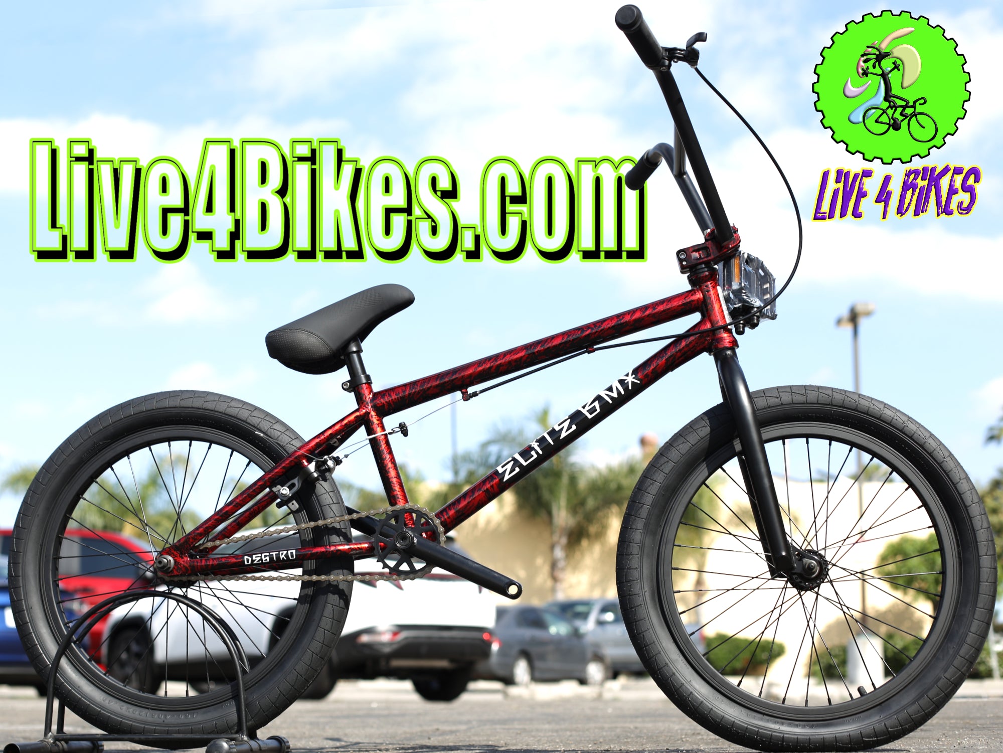 Elite BMX Destro Red Carnage Freestyle Bicycle Skate Park BIke  20