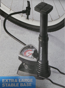Schwinn Compact Foot Pump Bicycle - tire Inflator  -Live4Bikes