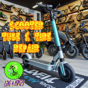 Scooter Flat tire Repair - Scooter tube install - Solid tire installation