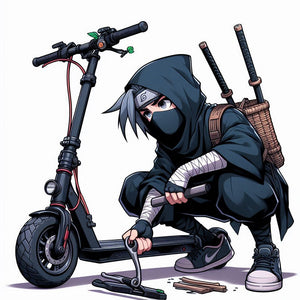 Scooter Flat tire Repair - Scooter tube install - Solid tire installation