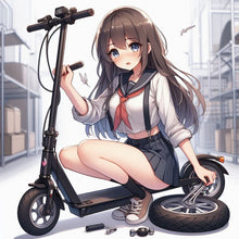 Load image into Gallery viewer, Scooter Flat tire Repair - Scooter tube install - Solid tire installation
