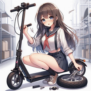 Scooter Flat tire Repair - Scooter tube install - Solid tire installation