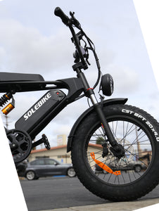 SolEbike 20In Electric 750 watt 48v BLK