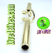 Load image into Gallery viewer, Steel Seatpost Pilar 25.4 x 300mm W/Cage Gold.