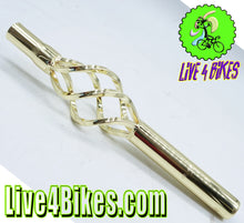 Load image into Gallery viewer, Steel Seatpost Pilar 25.4 x 300mm W/Cage Gold.